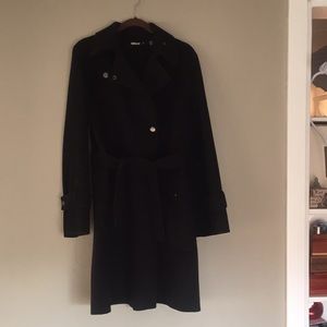 DKNY Black Vintage Wool Peacoat SZP Great Cond!